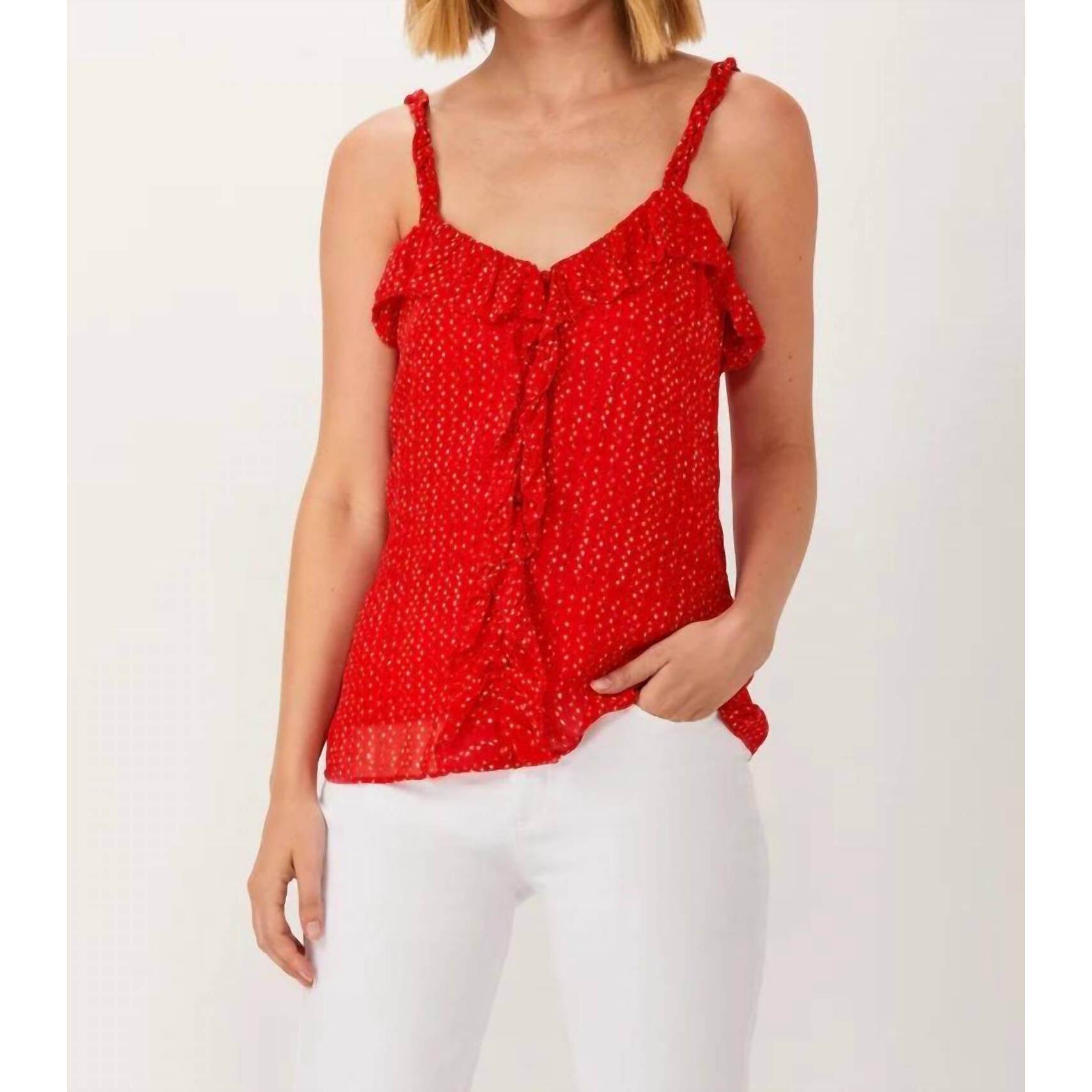New Ecru Zandya Top In Red